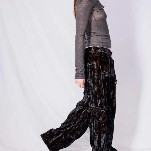 New Collina Strada Lawn Cargo Pant Black - Picture 2 of 7